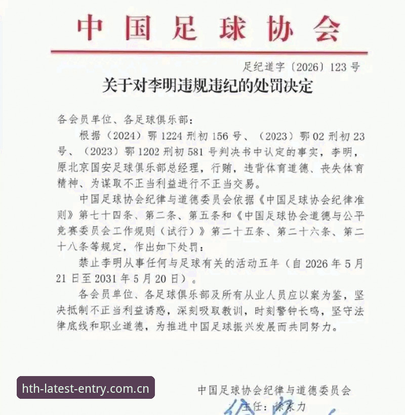 中国足协第三批禁足名单最新动态：17人终身禁赛，48人遭重罚